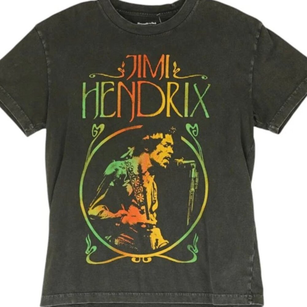 Abercrombie & Fitch Jimi Hendrix T Shirt Mens Large Gray